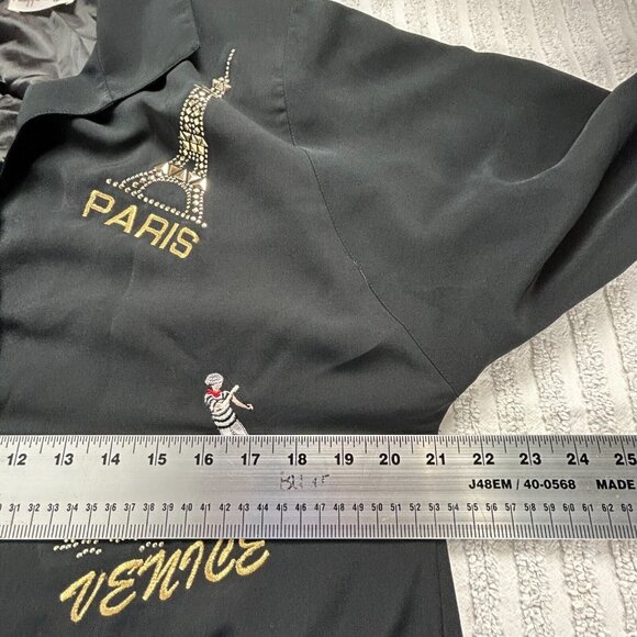 Philippe Marques Womens Button Down Long Sleeve Sweater Black Rhinestones London - Picture 10 of 11